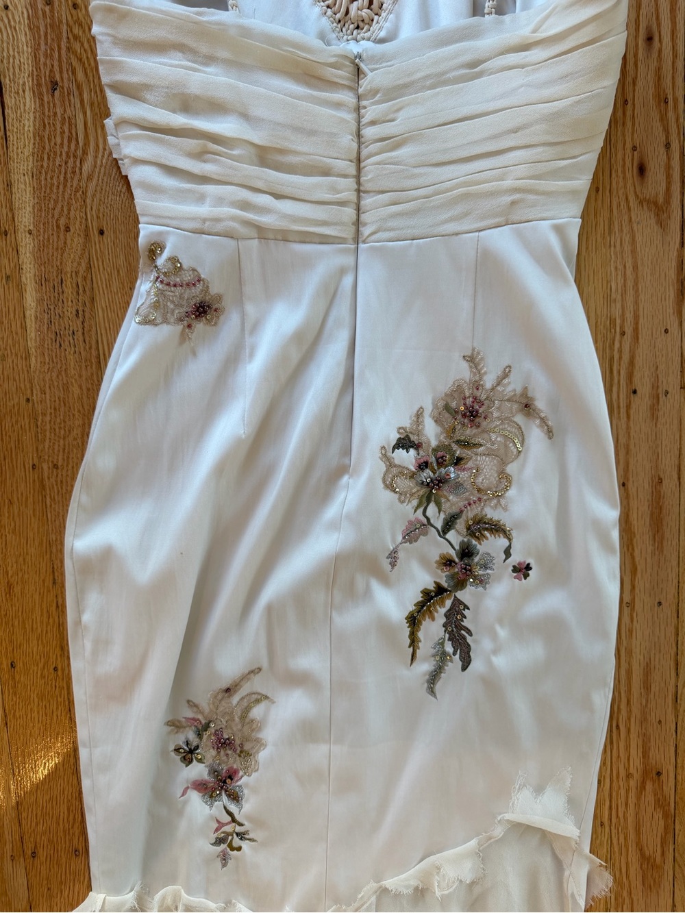 Vintage Mandalay Off White floral Midi Dress - Picture 7 of 10